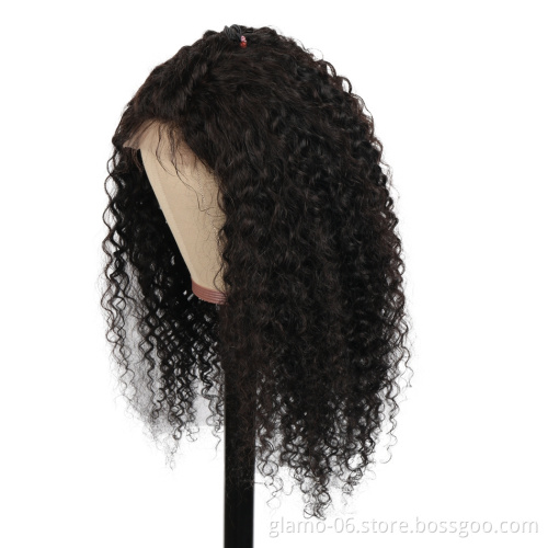 Annione 30 Inch 32Inch Indian Virgin Human Hair Wigs, Brazilian Peruvian Body Wave 4X4 5X5 Cuticle Aligned Lace Closure Wig